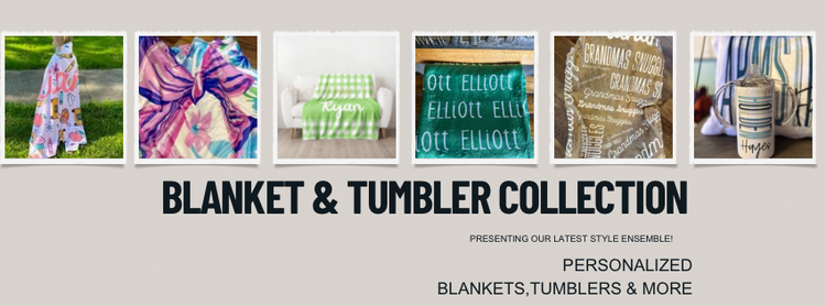 Personalized Blanket & Tumbler Collection