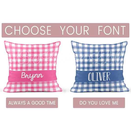 Gingham Pillow