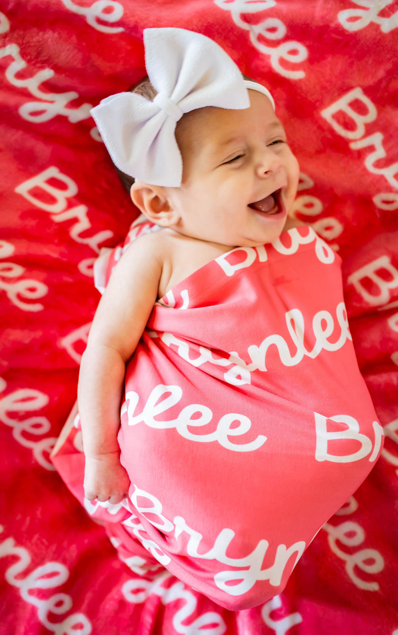 Load image into Gallery viewer, Personalized Full Color Name Swaddle Blanket
