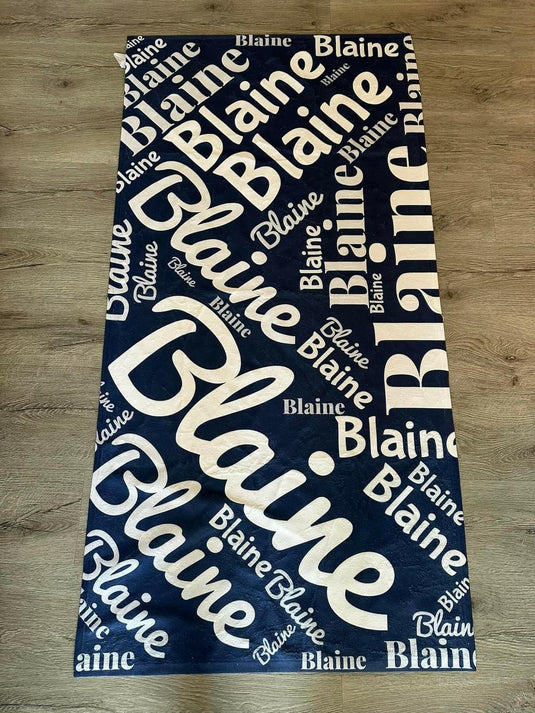 Collage Personalized Beach Towel For Kids and Adults