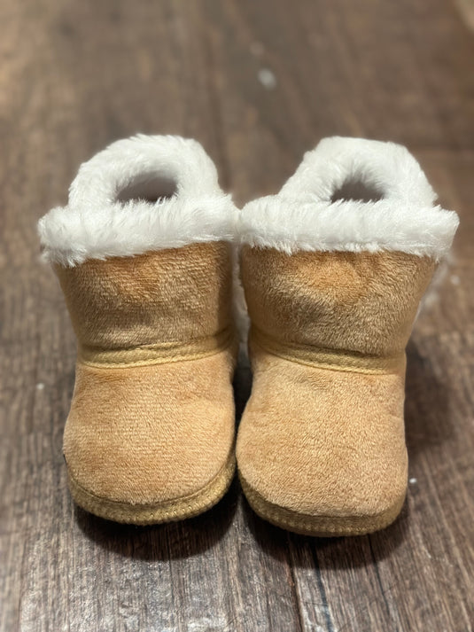 Faux Fleece & Fur Infant Shoes