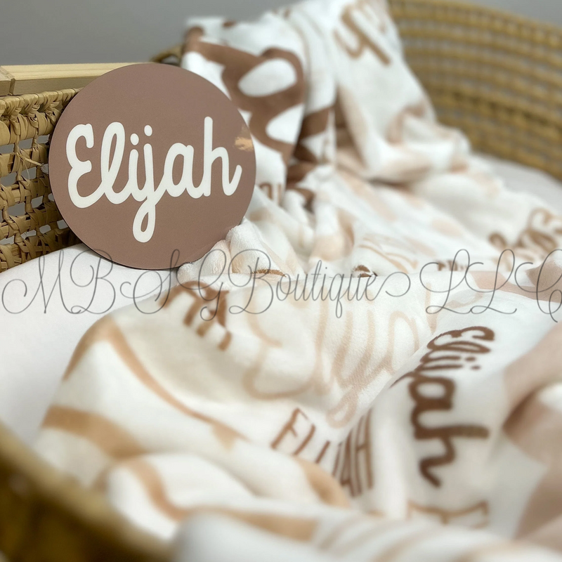 Load image into Gallery viewer, Personalized Collage Name Blanket Baby and Kid
