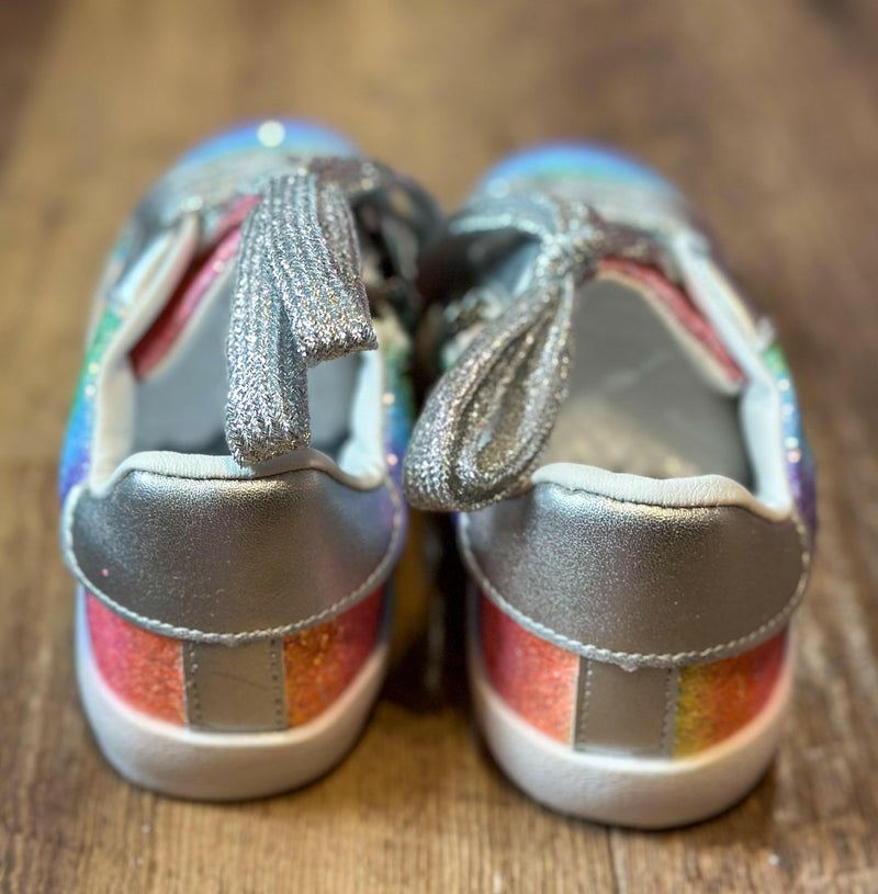 Load image into Gallery viewer, Rainbow glitter shoes
