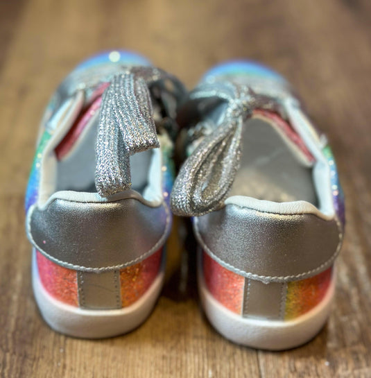 Rainbow glitter shoes