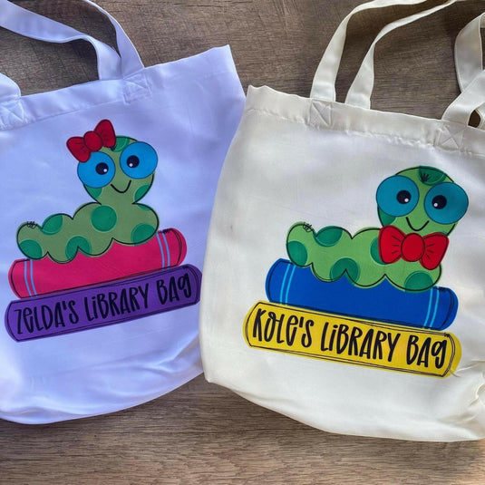 Library Tote Personalized