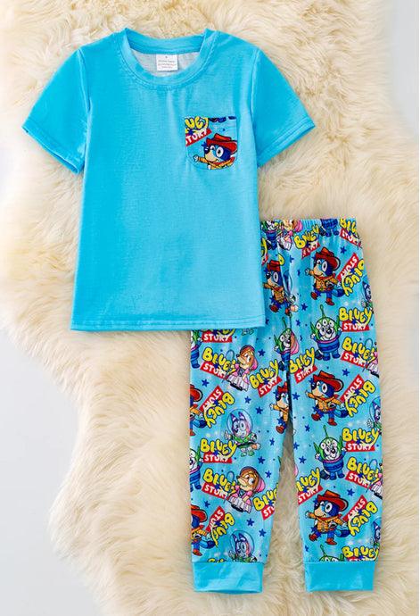 Blue Toy Pajamas