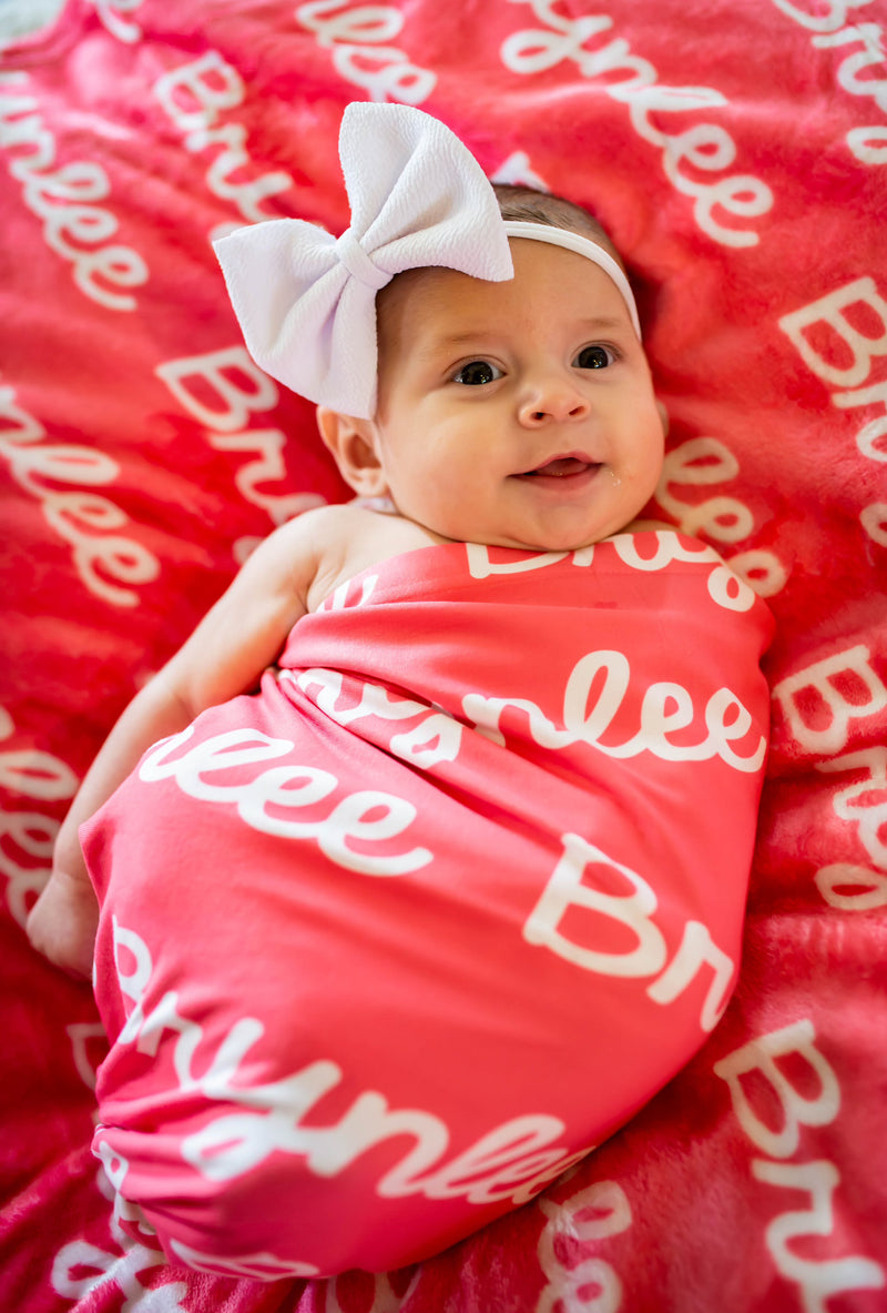 Load image into Gallery viewer, Personalized Full Color Name Swaddle Blanket
