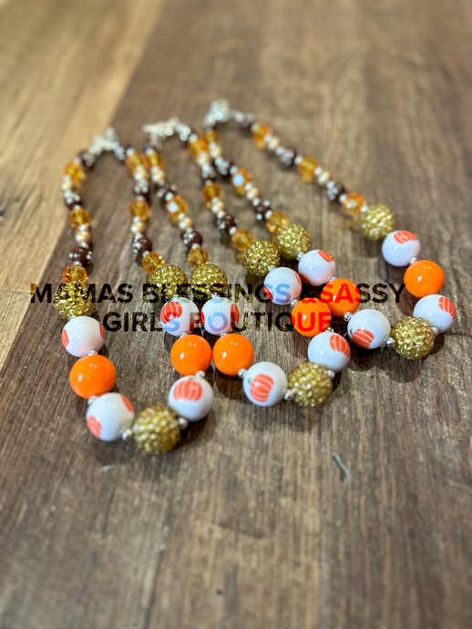 Gold and Pumpkins Necklace