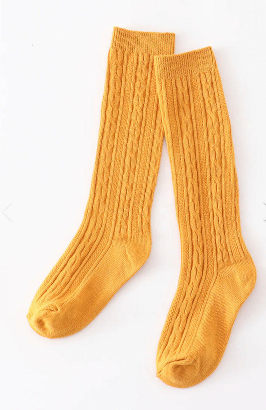 Knit Knee High Socks