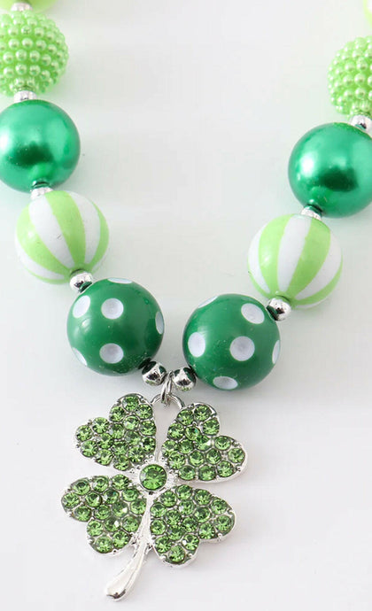 St. Patrick’s Day Bubblegum Chunky Necklace