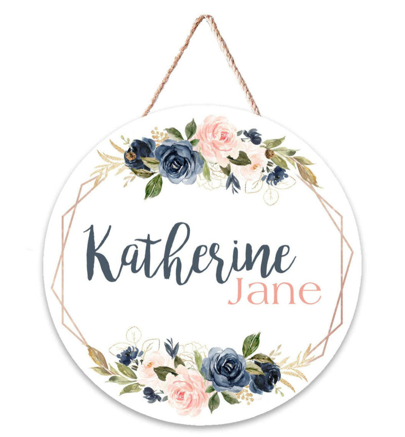 Load image into Gallery viewer, Personalized  Name Door Hanger, Nursery Décor, Hospital Door Hanger
