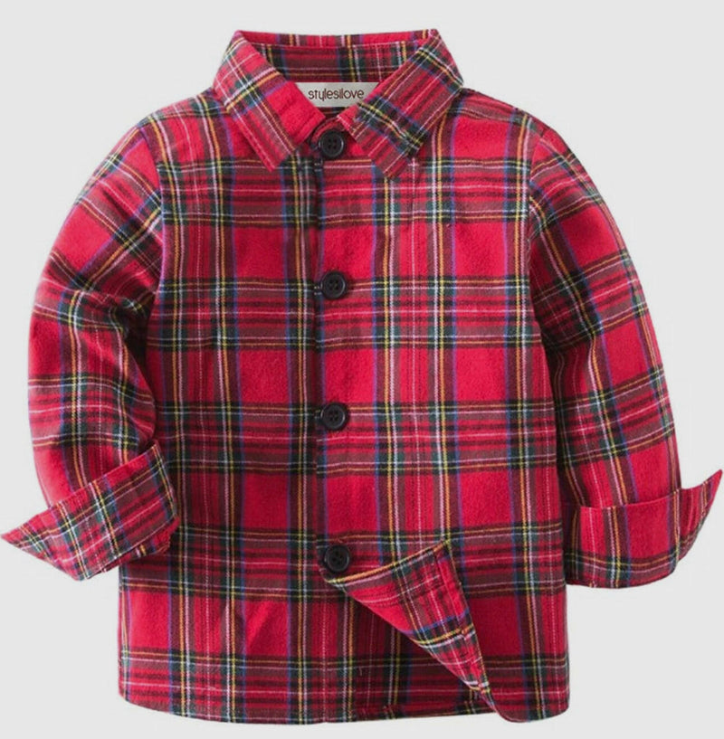 Load image into Gallery viewer, Plaid Button Shirts
