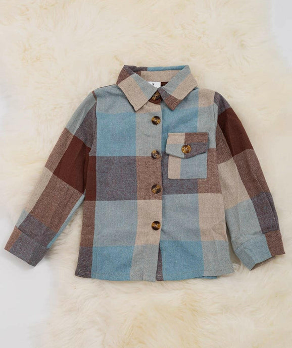 Boys Paid Button up shirt