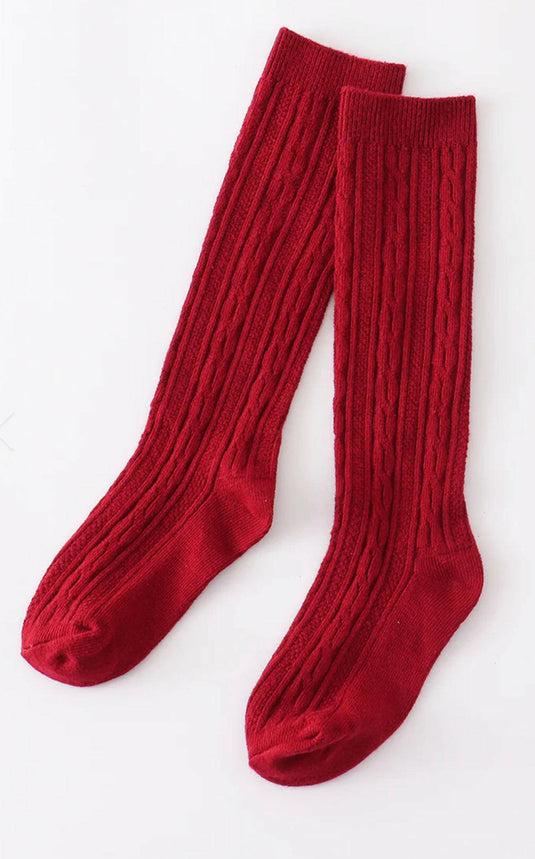 Knit Knee High Socks