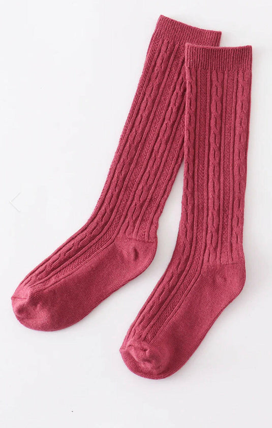 Knit Knee High Socks