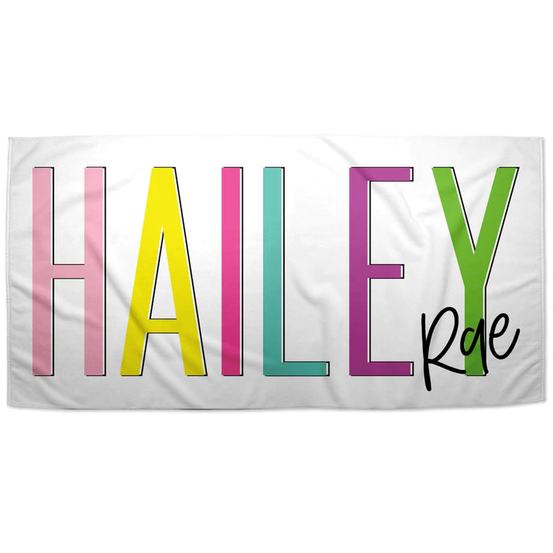 Load image into Gallery viewer, Personalized Beach Name Towel
