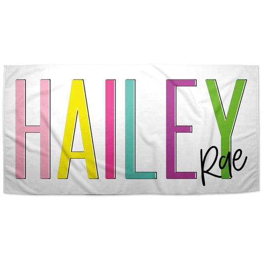 Personalized Beach Name Towel