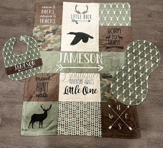 Woodland Personalized Baby Blanket