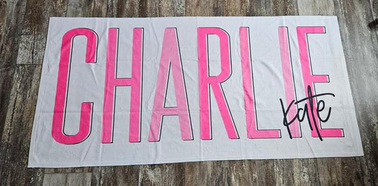 Personalized Beach Name Towel