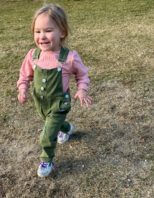 Distressed Overalls