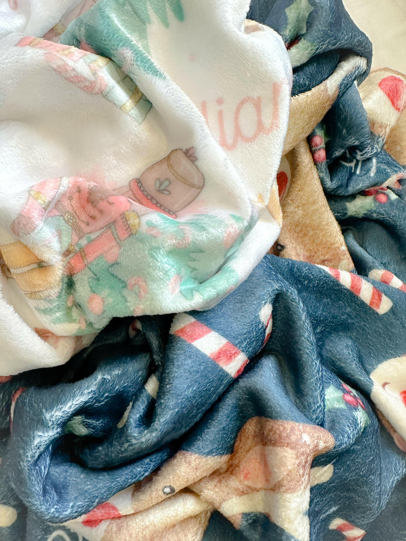 Load image into Gallery viewer, Personalized Christmas Blankets
