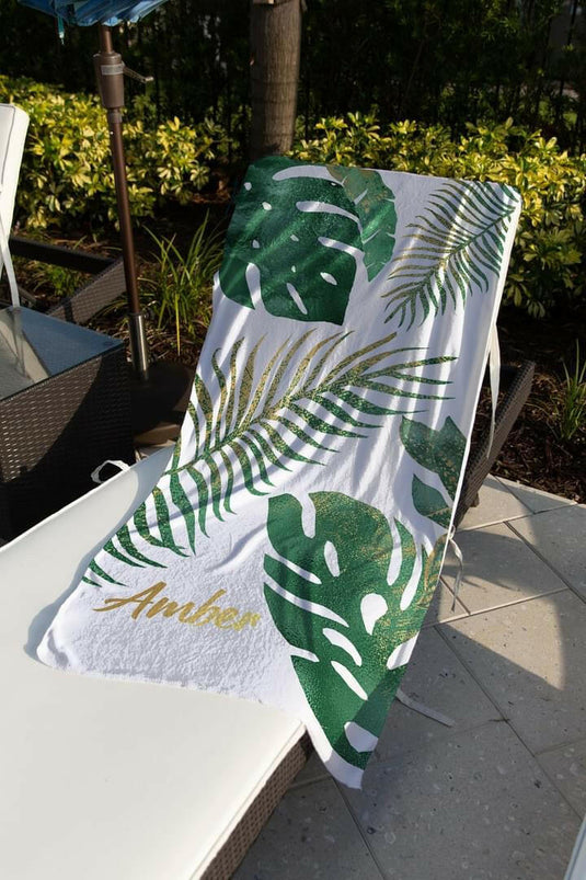 Paradise Awaits Personalized Towels