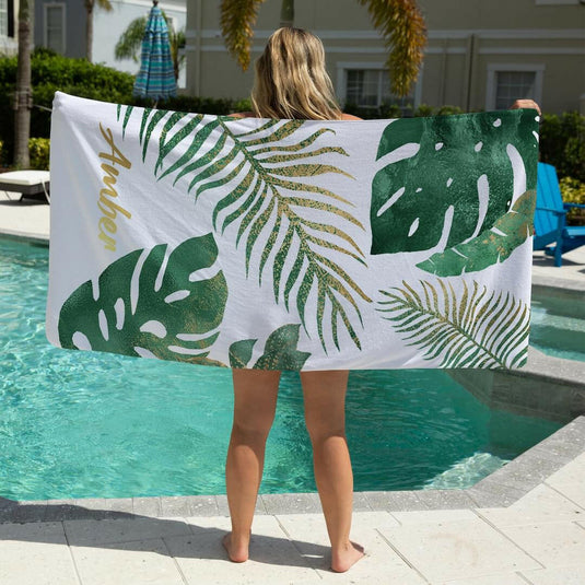 Paradise Awaits Personalized Towels