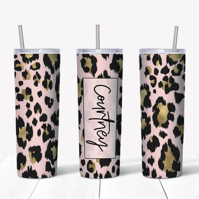 Personalized Leopard Name 20oz