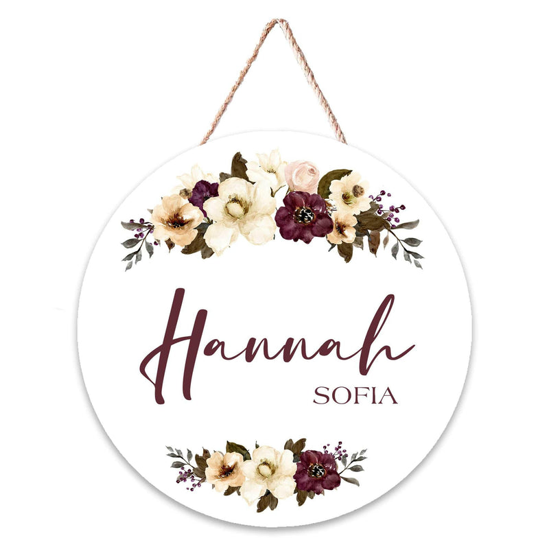 Load image into Gallery viewer, Personalized  Name Door Hanger, Nursery Décor, Hospital Door Hanger
