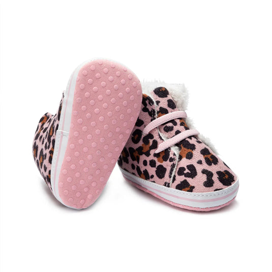 Faux Fleece & Fur Infant Shoes