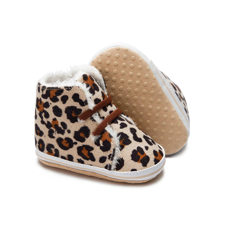 Load image into Gallery viewer, Faux Fleece &amp; Fur Infant Shoes
