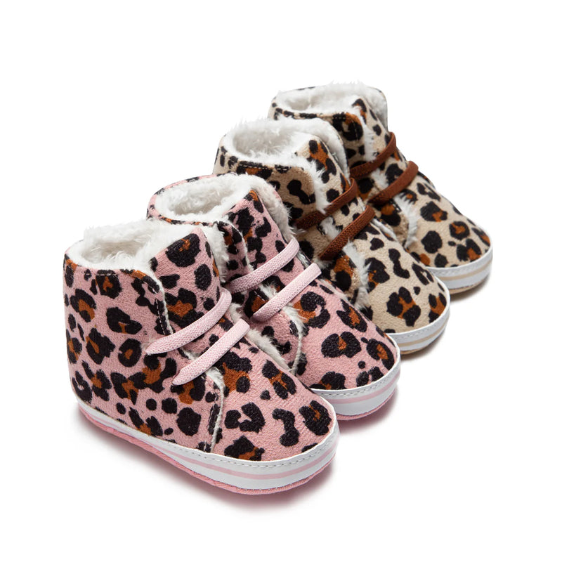 Load image into Gallery viewer, Faux Fleece &amp; Fur Infant Shoes
