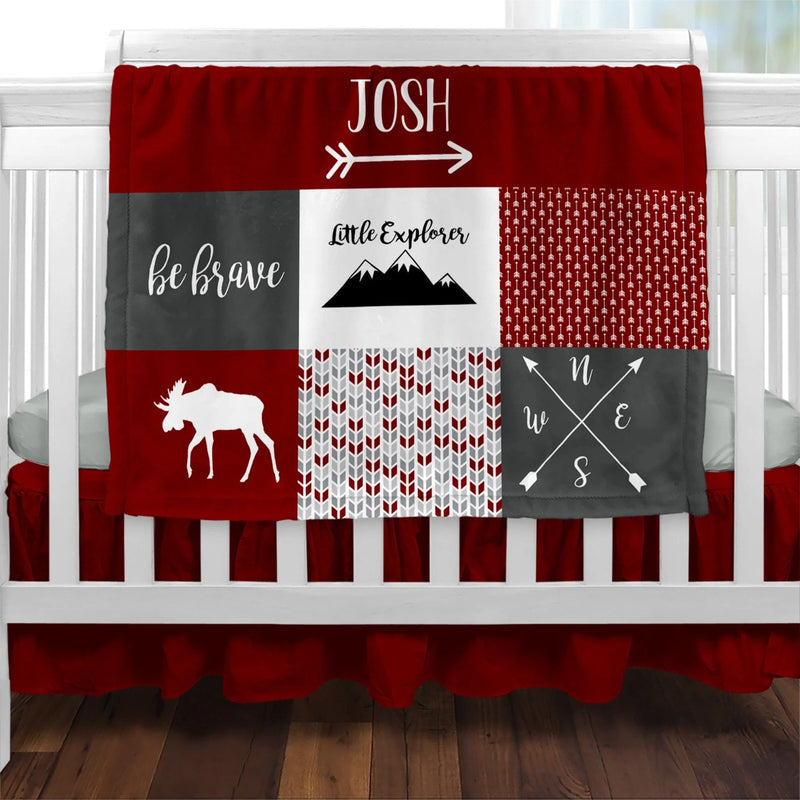 Load image into Gallery viewer, Woodland Personalized Baby Blanket
