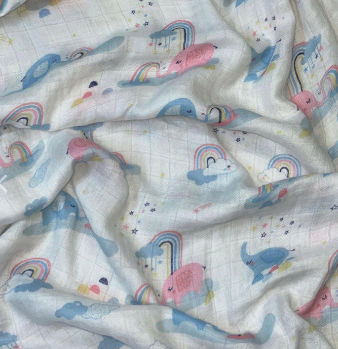 Extra Soft Bamboo Cotton Muslin Baby Blanket