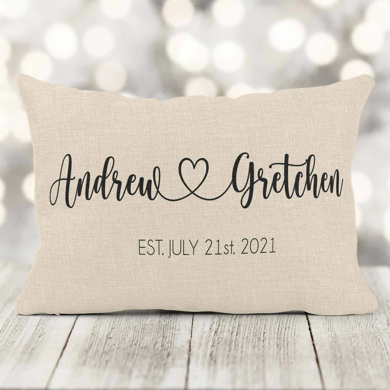 Load image into Gallery viewer, Customized Tie the knot pillow
