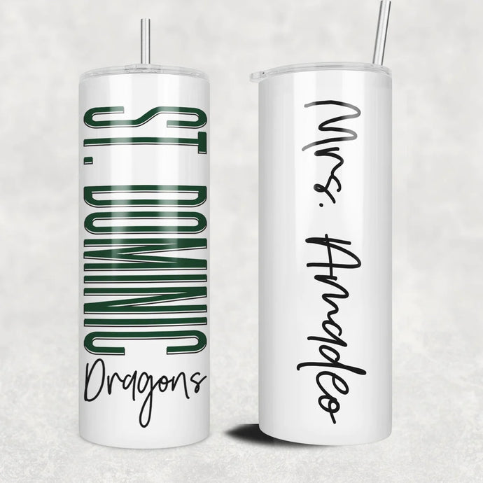 Personalized school spirit Tumbler