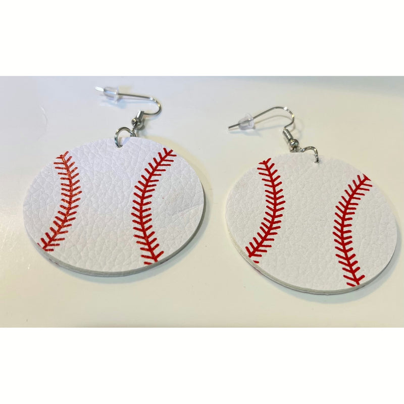 Load image into Gallery viewer, Softball/baseball faux earrings
