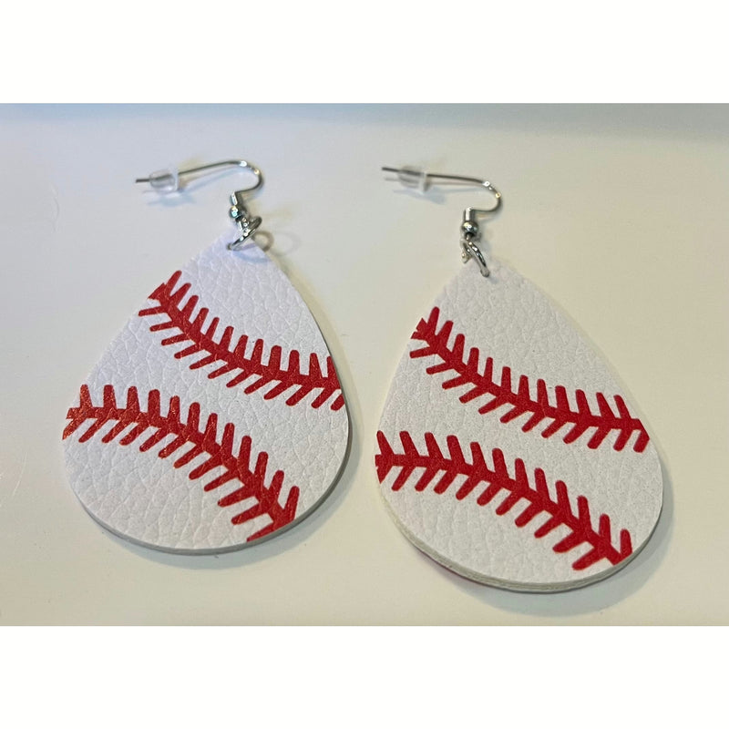 Load image into Gallery viewer, Softball/baseball faux earrings
