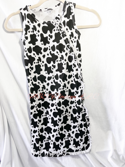 Cow print sleep sack