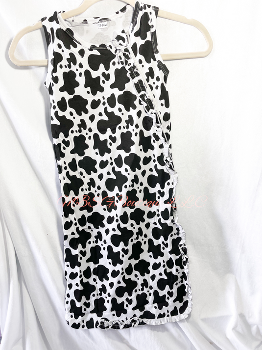 Cow print sleep sack