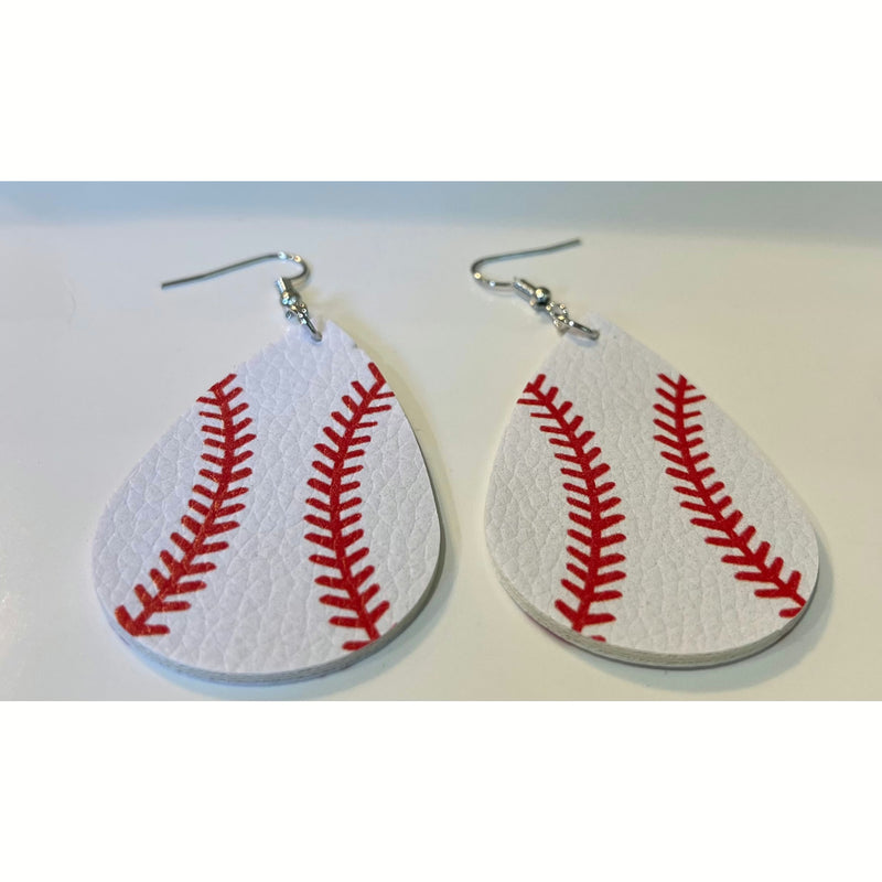 Load image into Gallery viewer, Softball/baseball faux earrings
